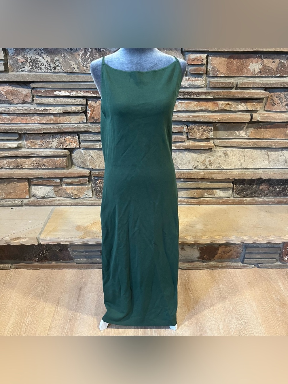 Modern Citizen Forest Green Classic Sleeveless Maxi Dress